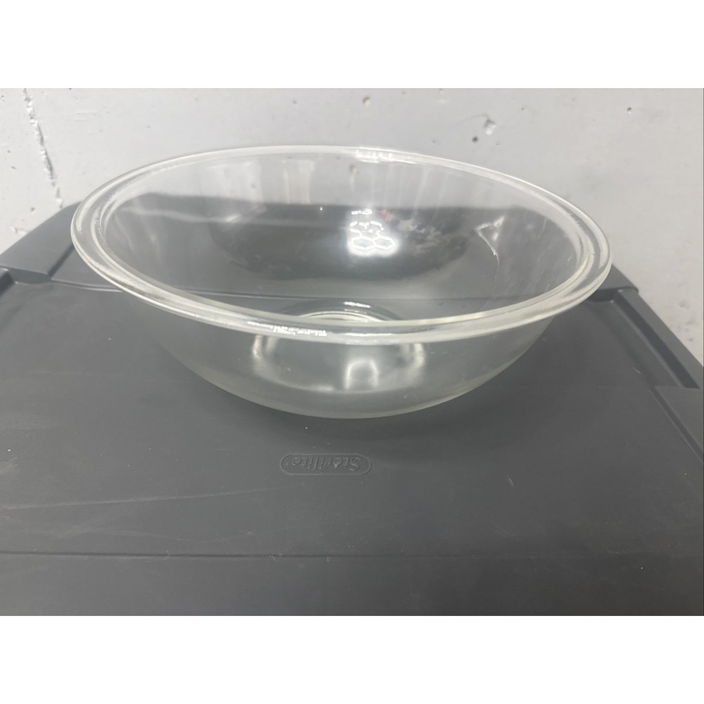 Vintage PYREX Large Clear Glass  Mixing Bowl #326 Made In Corning NY USA